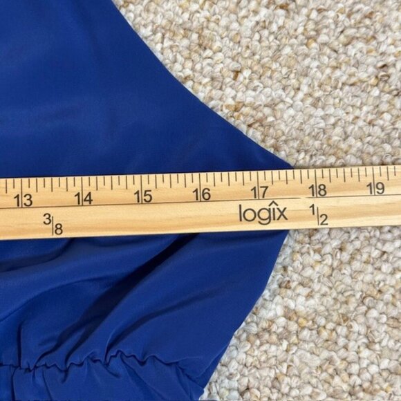 Old Navy Women’s Royal Blue Two Toned Straps Dress Size L - Ties In The Back - Picture 8 of 10